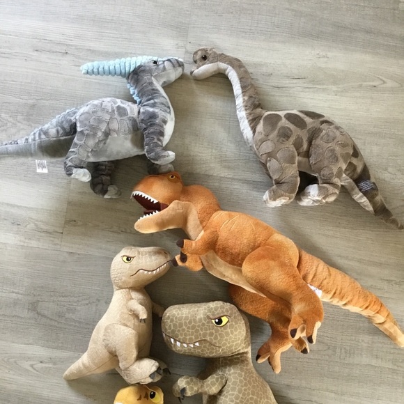 Auluda Dinosaur Plush And Jurassic World and Jurassic Park dinosaur Dino Lot - Picture 2 of 2